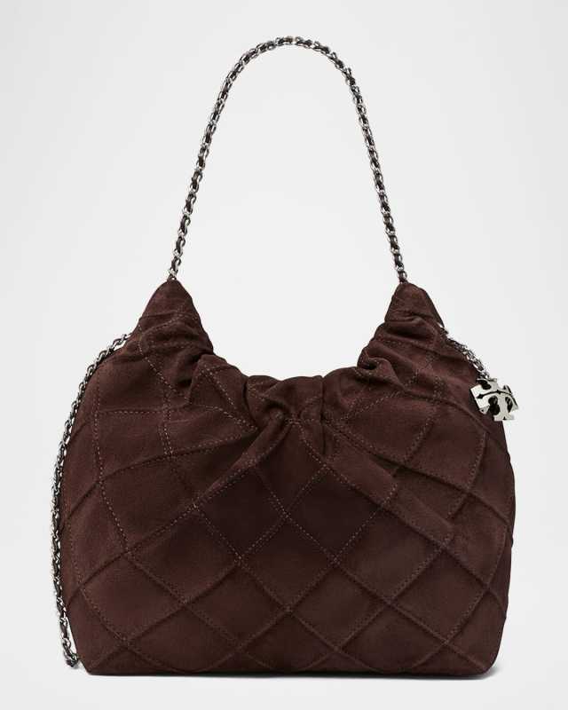 Fleming Mini Suede Crossbody Bag